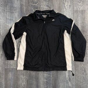 Nike Men's Black and Cream Windbreaker